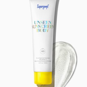 Supergoop! Unseen Sunscreen Body SPF 40 3.4oz - 100% Invisible, Weightless, Water Resistant Broad Spectrum Sunscreen